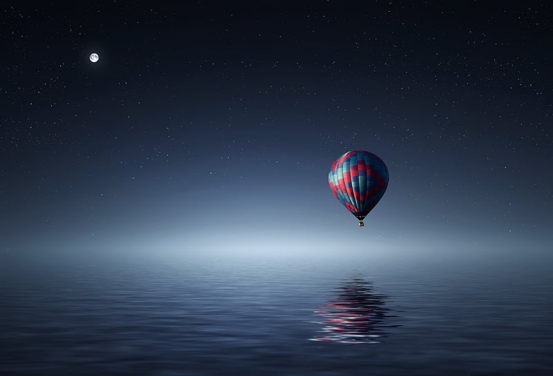 Full Moon in the Night Sky
